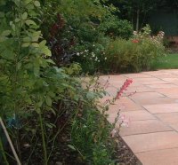 This garden uses Firenza paving