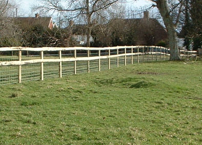 Driven Post & Rail Fencing is a cost effective way of getting a strong fence.