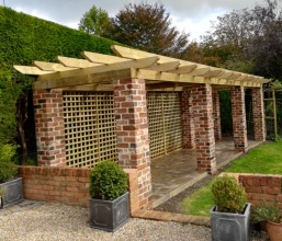 Lime mortar brickwork