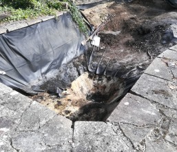 Early stage excavation