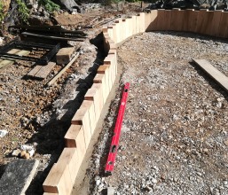 Oak border edging