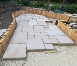 Sandstone patio works
